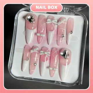 Ảnh 1 Nail box Hồng Sữa Nơ