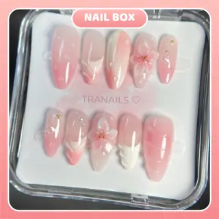 Ảnh 1 Nail box Hoa Hồng Sữa
