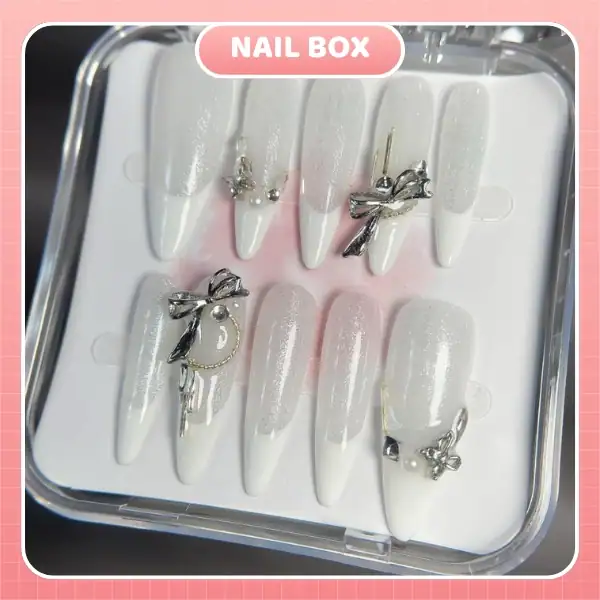 Nail box Nơ Bạc