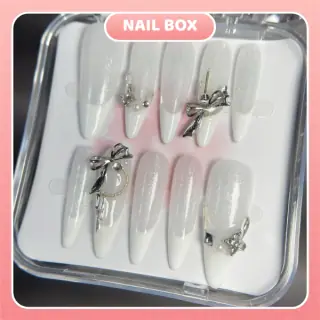 Ảnh 1 Nail box Nơ Bạc