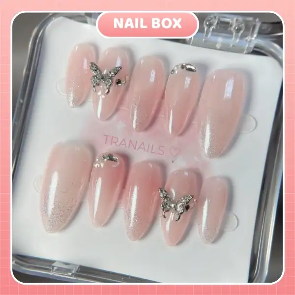 Nail box Hồng nhũ