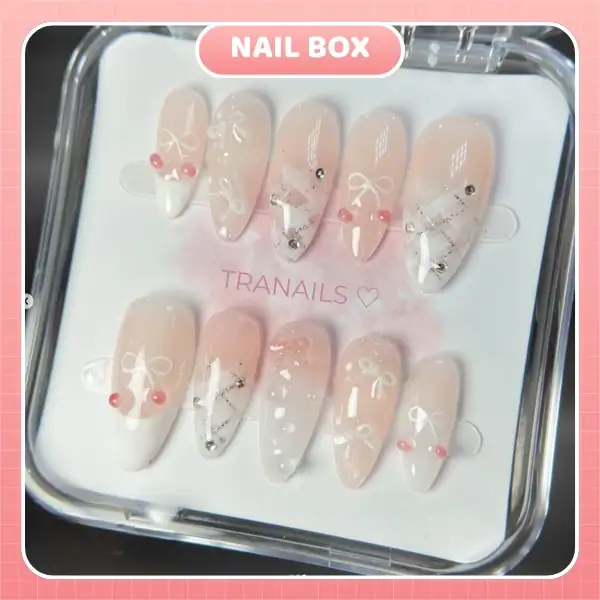 Nail box Nơ Cherry Ngọt