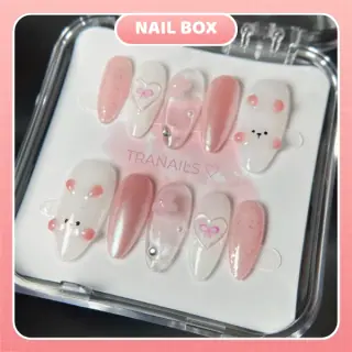 Ảnh 1 Nail box Gấu Hồng Cute
